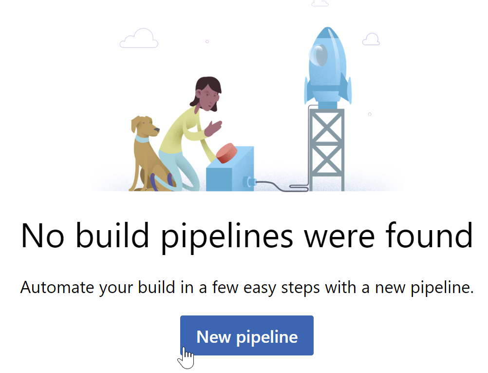 new pipeline button on the pipelines page